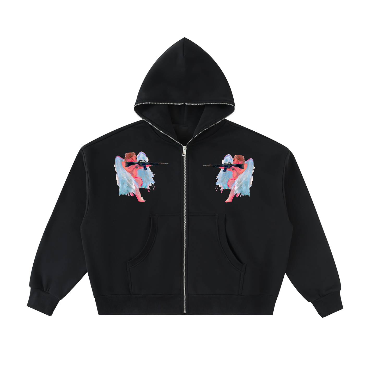 PBTPROJECT // Full-Zip Boxy Hoodie