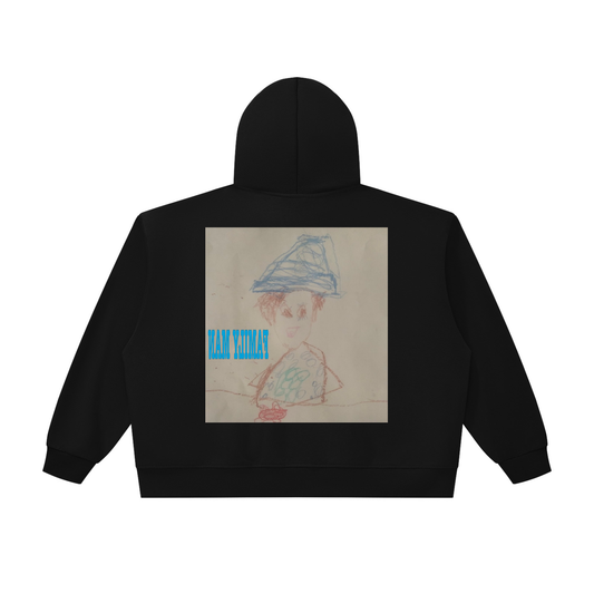 PBT // Unisex Oversized Chunky-Zip Boxy Hoodie