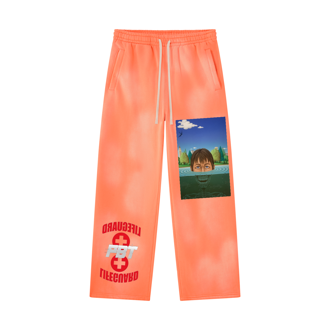 PBT // Sunfade Wide Leg Fleece Sweatpants