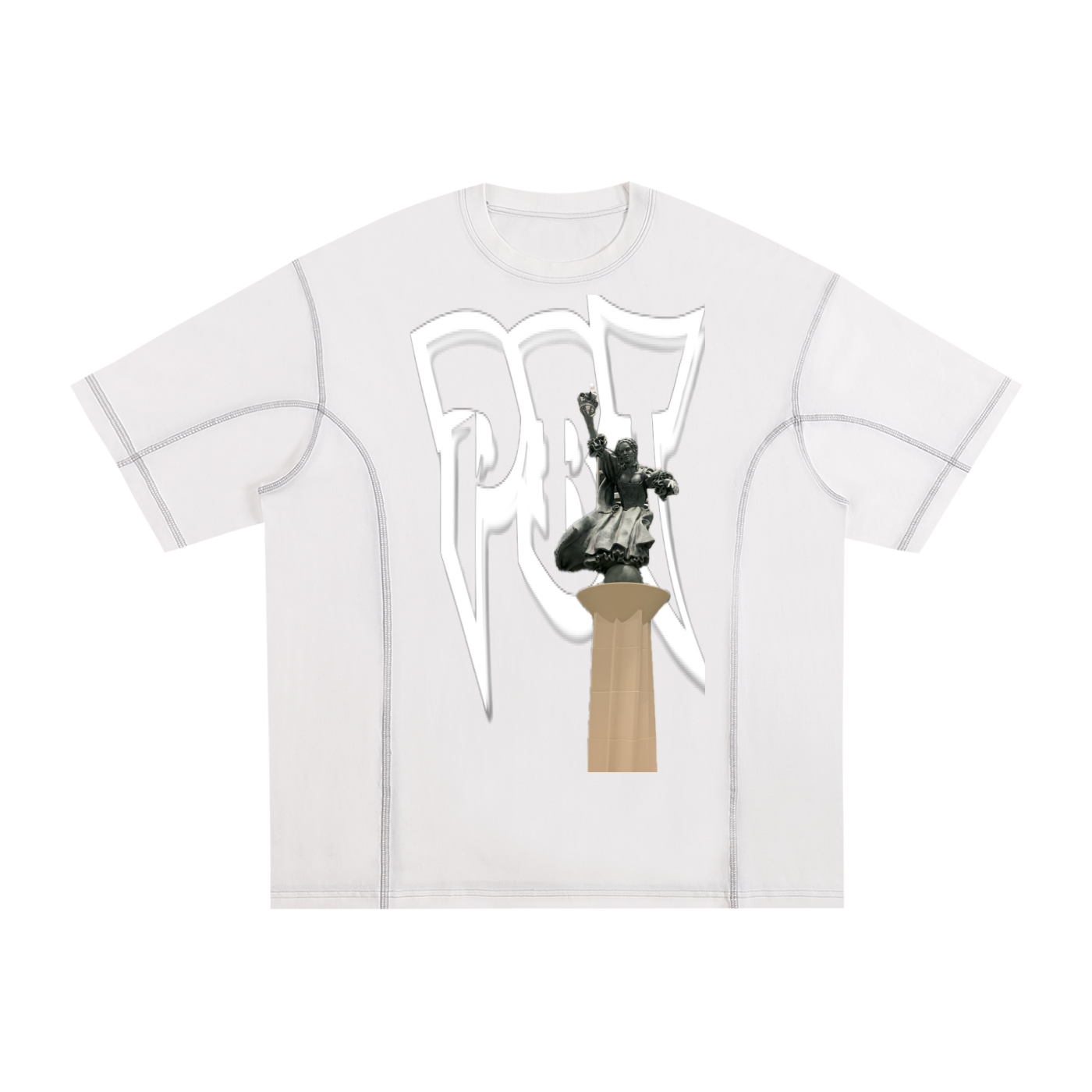 PBT // Contrast-Stitched T-Shirt