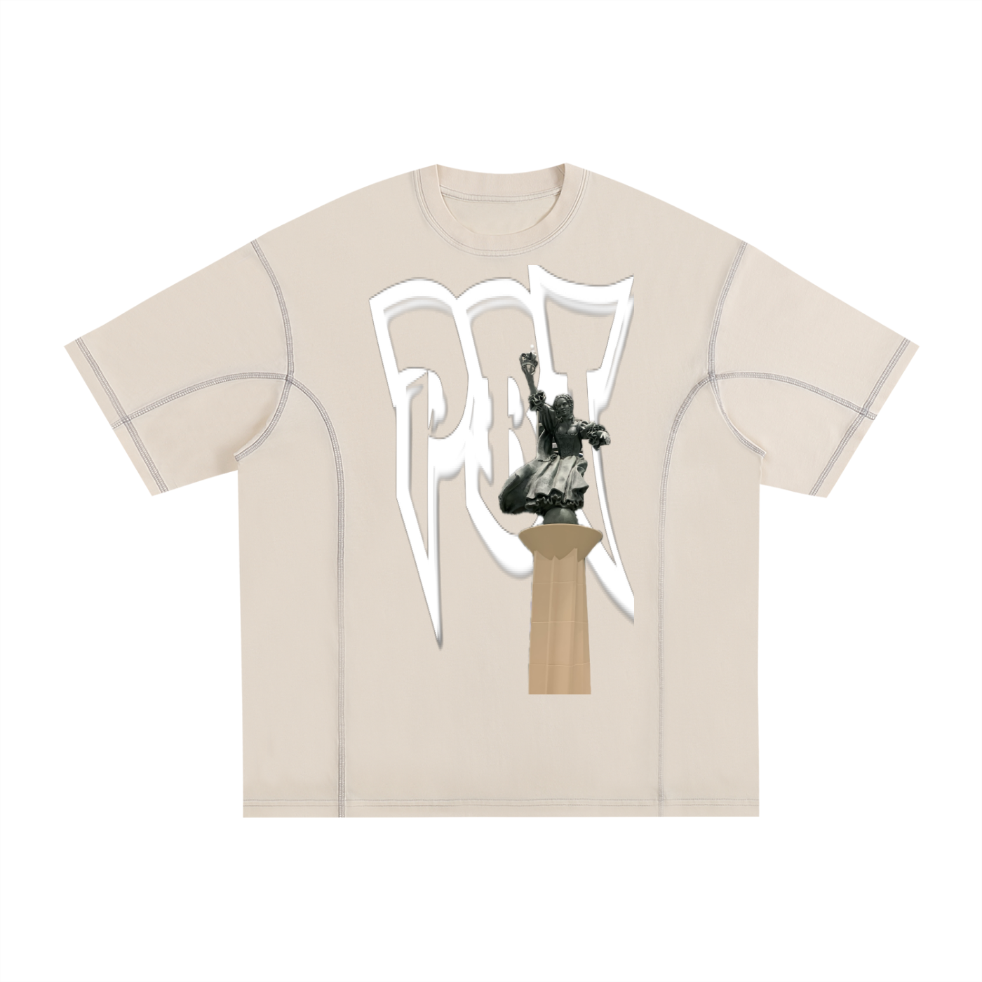 PBT // Contrast-Stitched T-Shirt