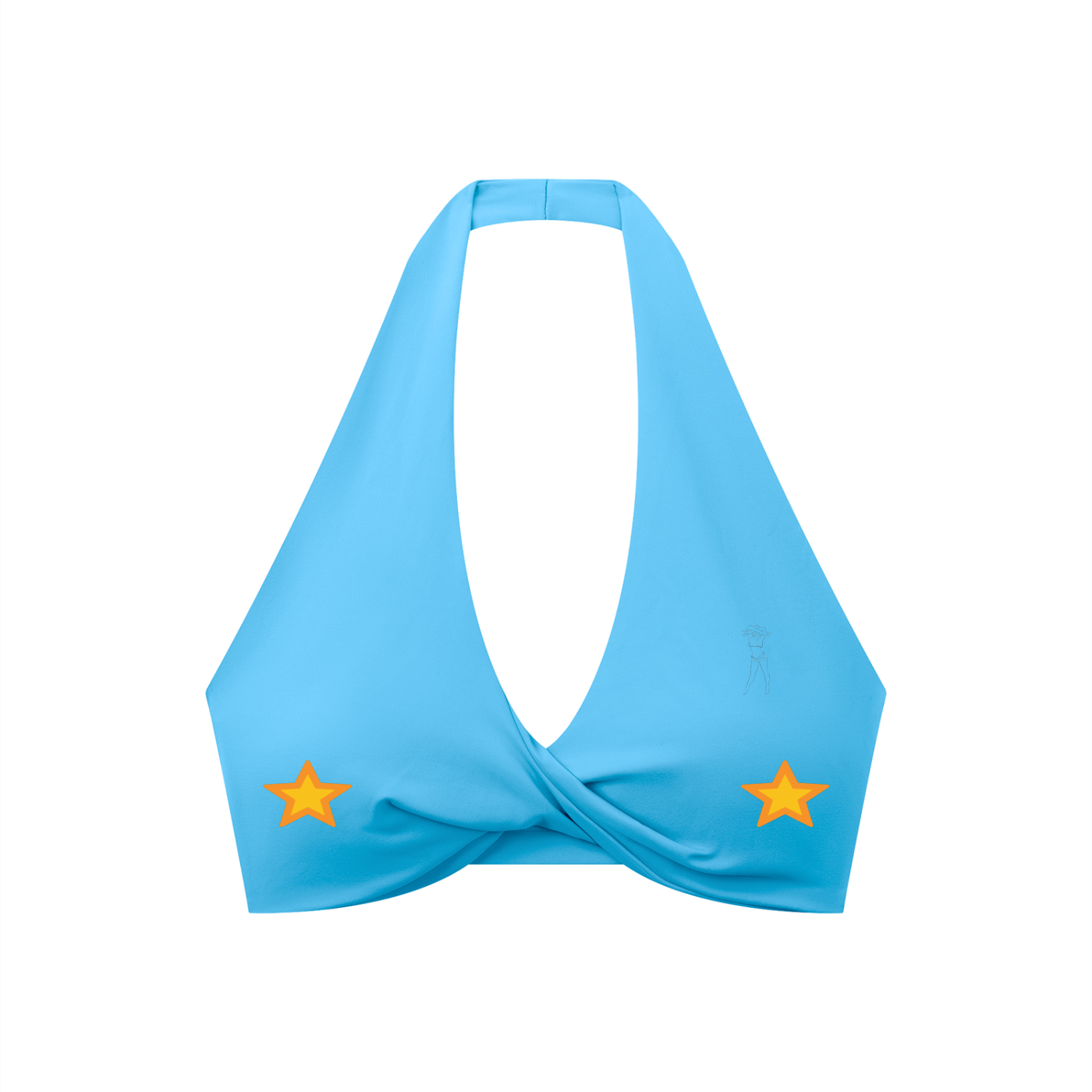 PGT //  Pleated Halter Sports Bra