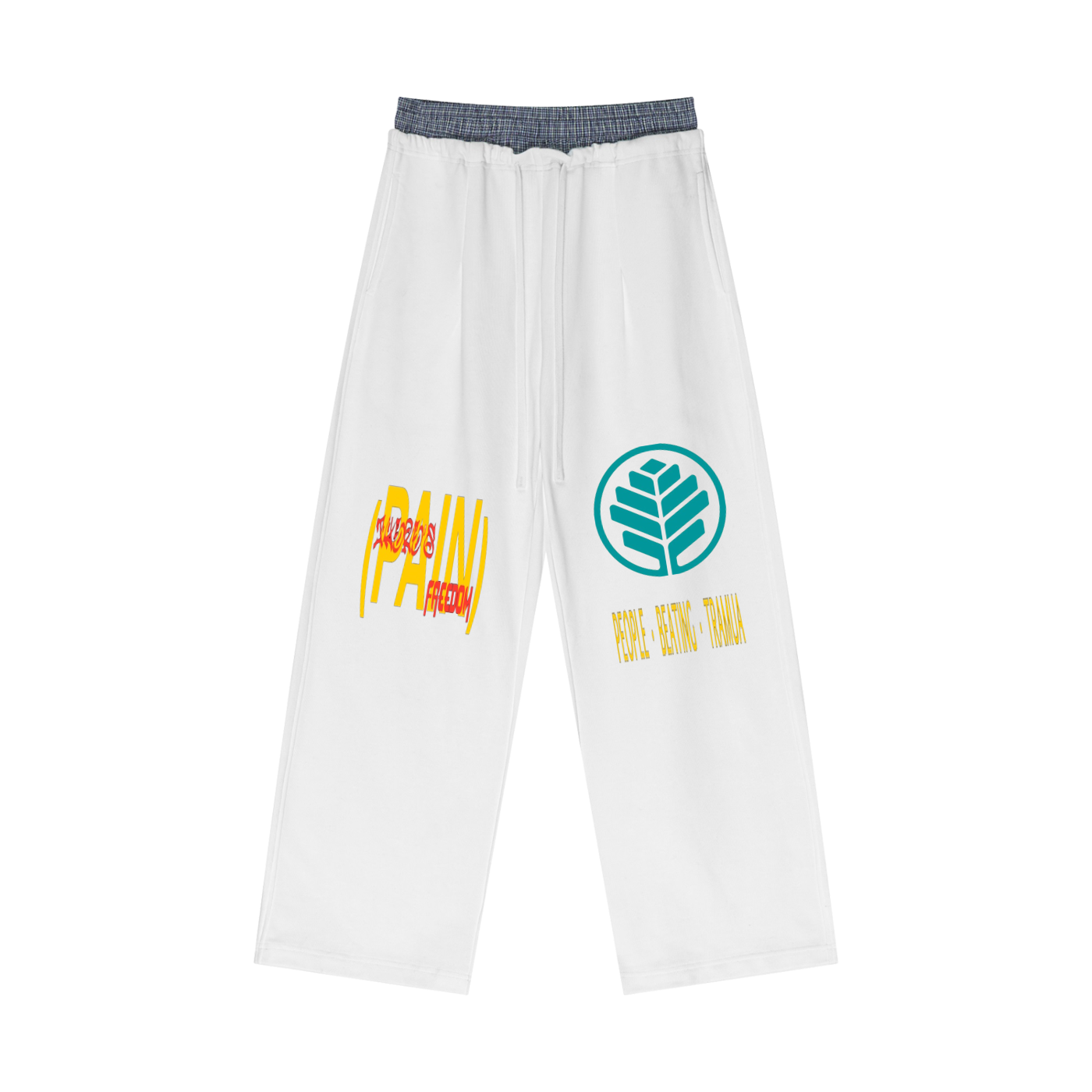PBT // THERE’S FREEDOM IN PAIN Double Waist Pants