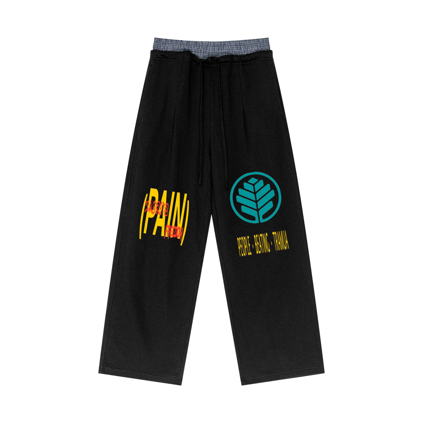 PBT // THERE’S FREEDOM IN PAIN Double Waist Pants